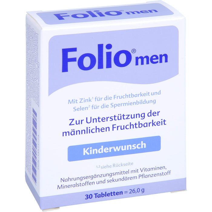 Folio men Kinderwunsch Tabletten, 30 pc Tablettes