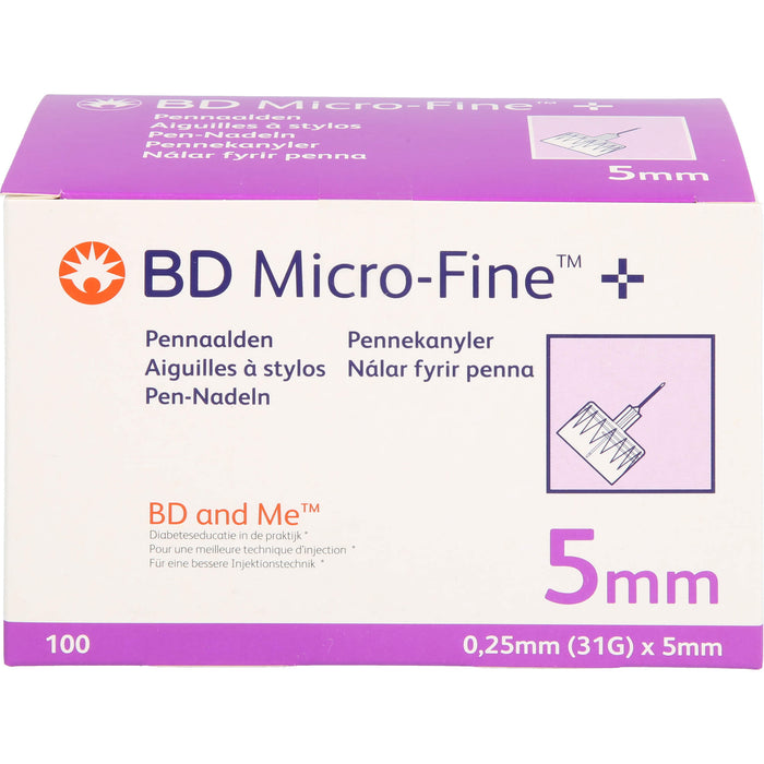 BD MICRO-FINE+ Pen-Nadeln 0,25x5 mm, 100 St KAN