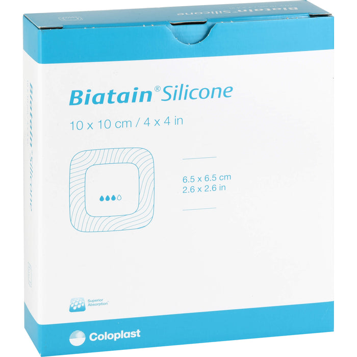 BIATAIN Silicone Schaumverband 10x10 cm, 10 St VER