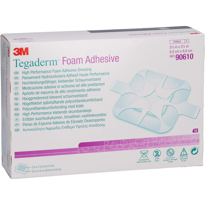 TEGADERM Foam Adhesive 8,8x8,8 cm 90610, 10 St VER