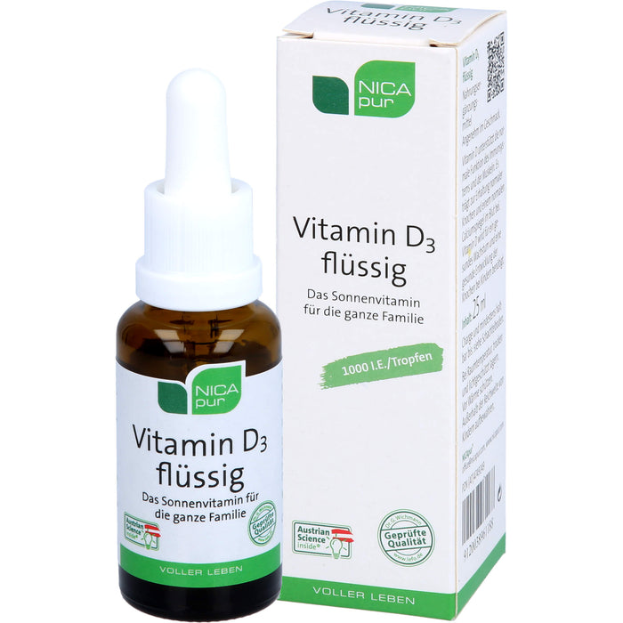 NICApur Vitamin D3 flüssig, 25 ml TRO