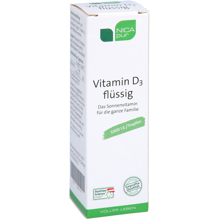 NICApur Vitamin D3 flüssig, 25 ml TRO