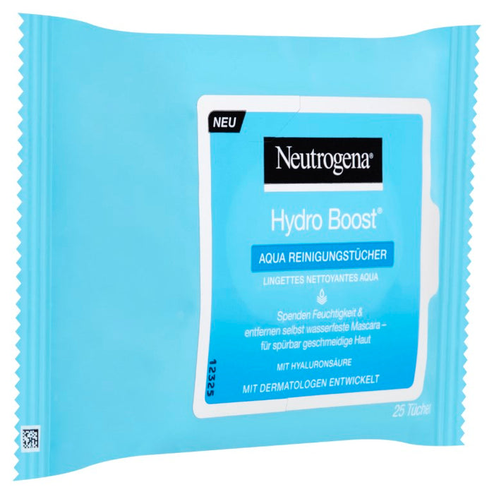 Neutrogena Hydro Boost Aqua Reinigungstücher, 25 pc Tissus