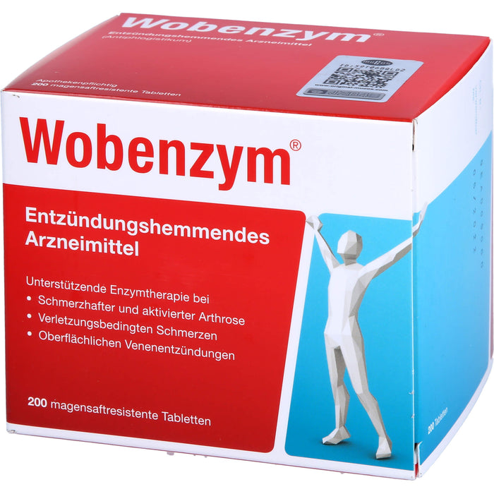 Wobenzym Tabletten entzündungshemmendes Arzneimittel, 200 pcs. Tablets