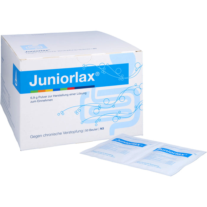 Juniorlax Beutel gegen chronische Verstopfung, 50 pcs. Powder