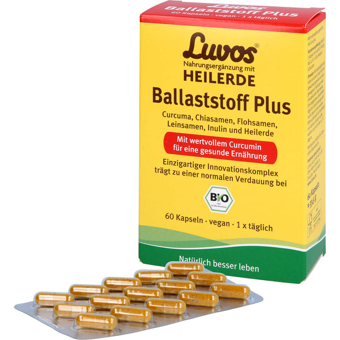 Luvos Heilerde BIO Ballaststoff Plus Kapseln, 60 pc Capsules