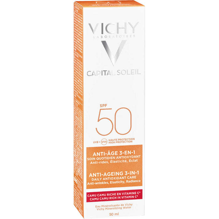 VICHY Idéal Soleil Capital LSF 50 3-in-1 Sonnenpflege, 50 ml Crème