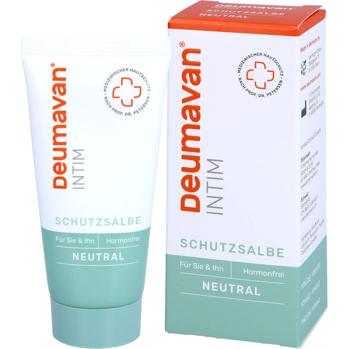 Deumavan Neutral Schutzsalbe er + sie zum täglichen Intimschutz, 50 ml Fatty ointment