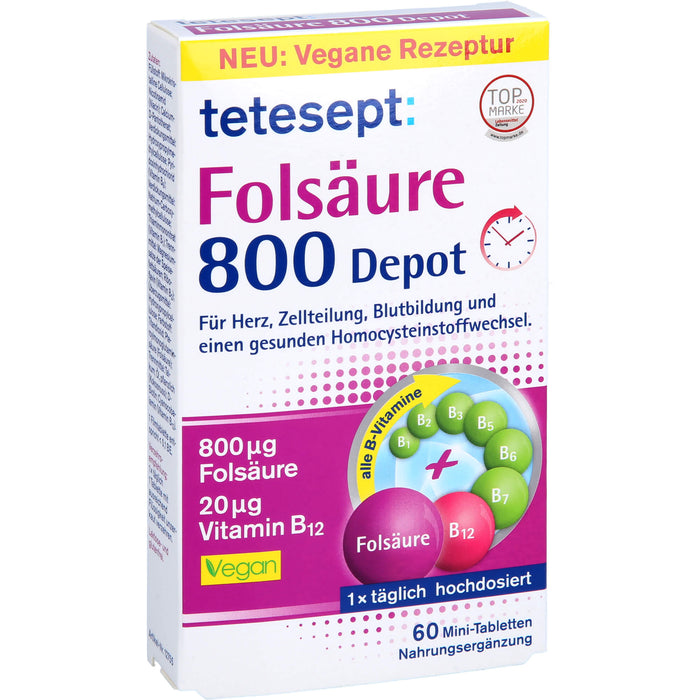 tetesept Folsäure 800 Depot, 60 St FTA