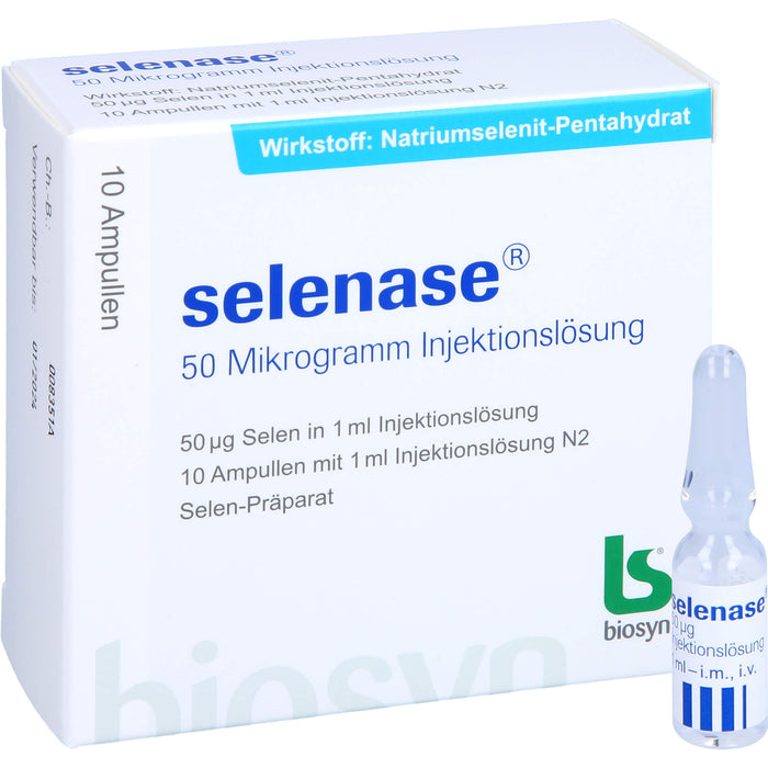 biosyn selenase 50 Mikrogramm Injektionslösung, 10 pcs. Ampoules