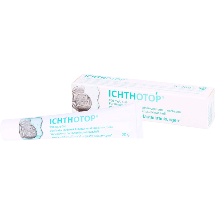 ICHTHOTOP 200 mg/g Gel bei bakteriellen Hauterkrankungen, 20 g Gel