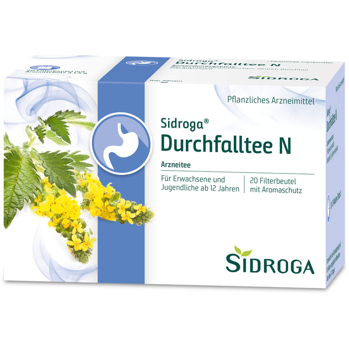 Sidroga Durchfalltee N, 20 pcs. Filter bag