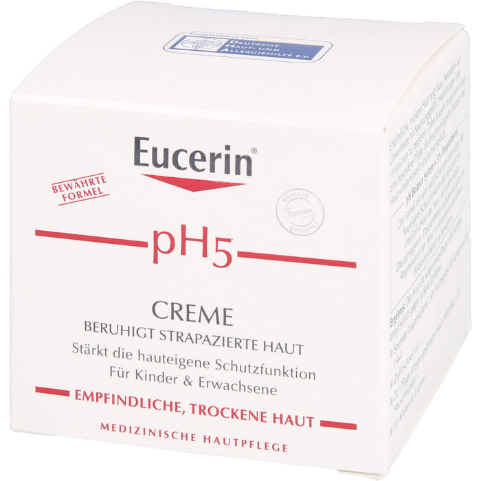 Eucerin pH5 Creme beruhigt strapazierte Haut, 75 ml Creme