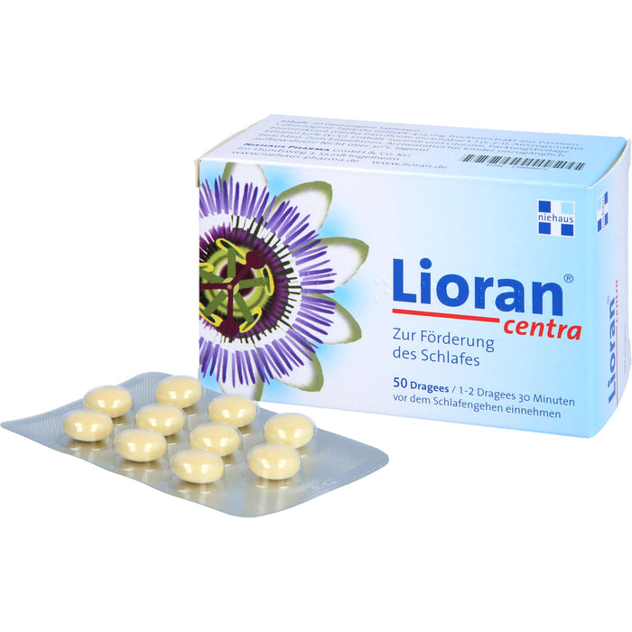 Lioran Centra Dragees zur Förderung des Schlafes, 50 pcs. Tablets