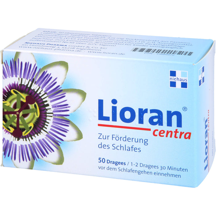 Lioran Centra Dragees zur Förderung des Schlafes, 50 pc Tablettes