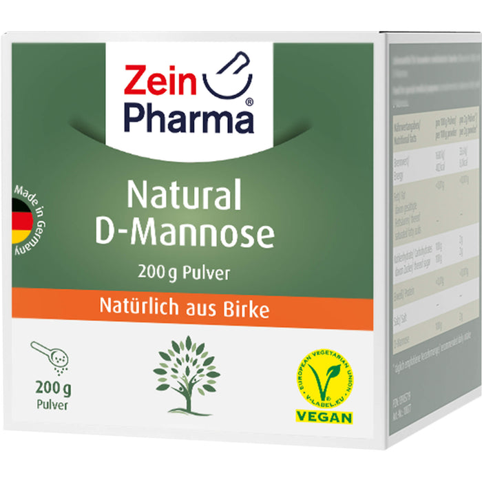 ZeinPharma Natural D Mannose Pulver, 200 g Powder