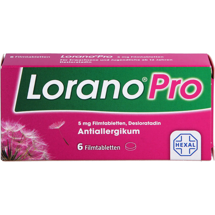 Lorano Pro Filmtabletten Antiallergikum, 6 pc Tablettes