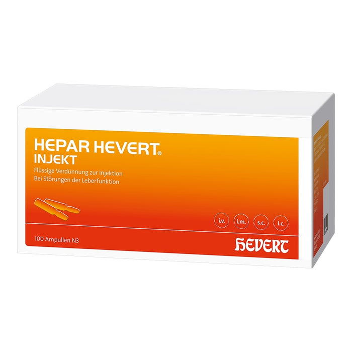 Hepar Hevert injekt Ampullen, 100 pcs. Ampoules