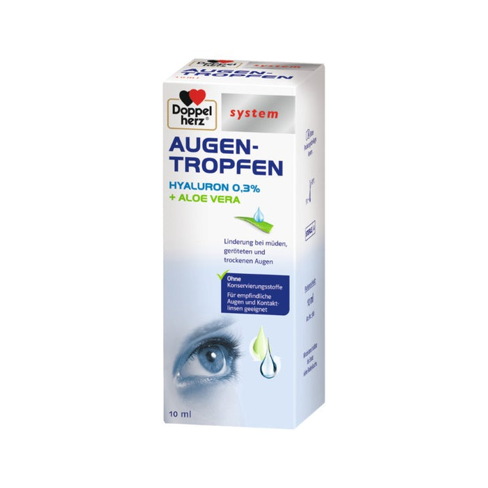 Doppelherz Augen-Tropfen Hyaluron 0,3% system, 10 ml Lösung