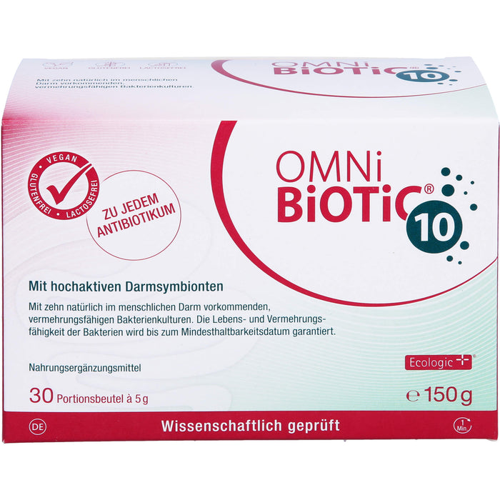 OMNi-BiOTiC 10 mit hochaktiven Darmsymbionten Portionsbeutel, 30 pcs. Sachets