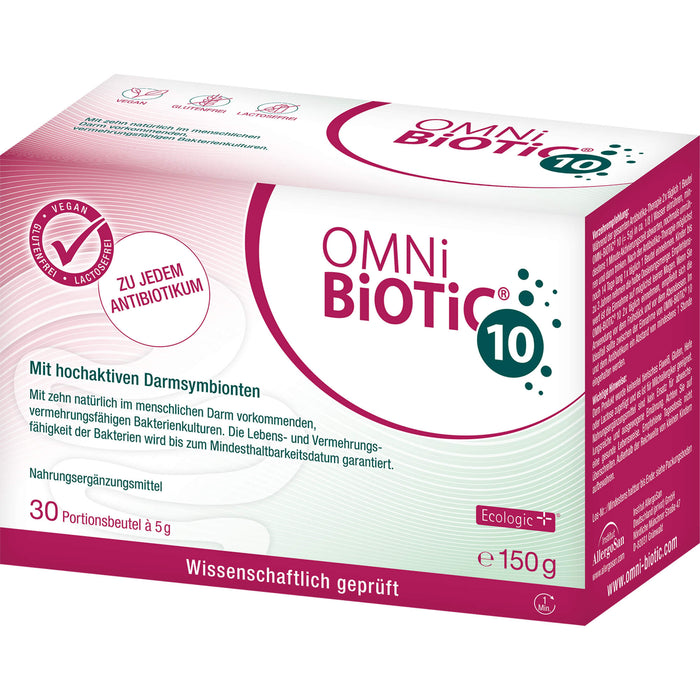 OMNi-BiOTiC 10 mit hochaktiven Darmsymbionten Portionsbeutel, 30 pcs. Sachets