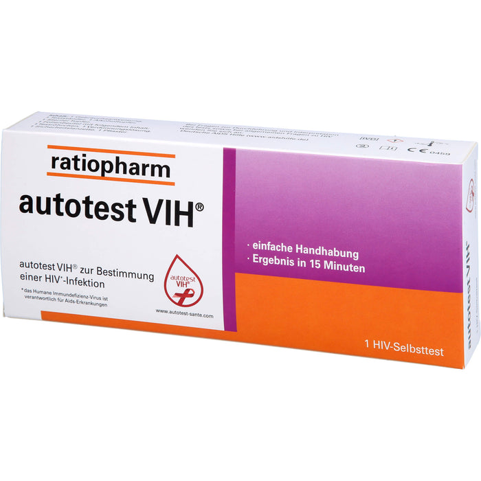 ratiopharm autotest VIH zur Bestimmung einer HIV-Infektion, 1 pcs. Test strips