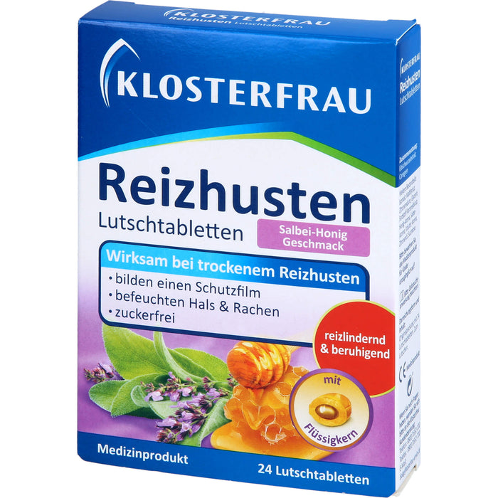 KLOSTERFRAU Reizhusten Lutschtabletten Salbei-Honig, 24 pc Tablettes