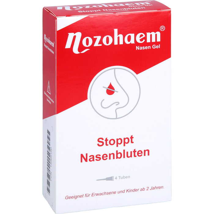 Nozohaem Nasen Gel stoppt Nasenbluten, 4 pcs. Tubes