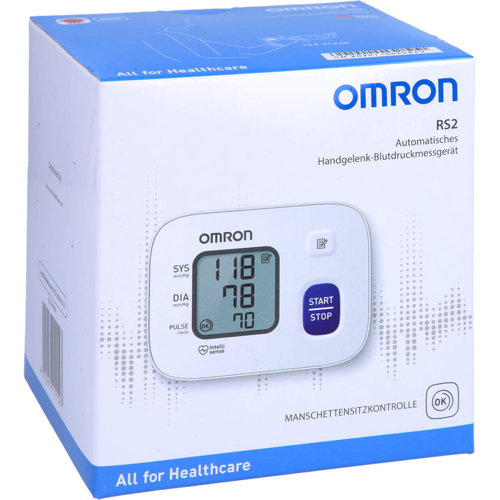 omron RS2 Automatisches Handgelenk-Blutdruckmessgerät, 1 pcs. Blood pressure monitor