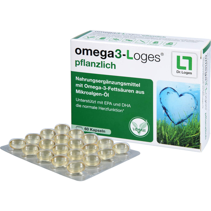 omega3-Loges pflanzlich Kapseln, 60 St. Kapseln