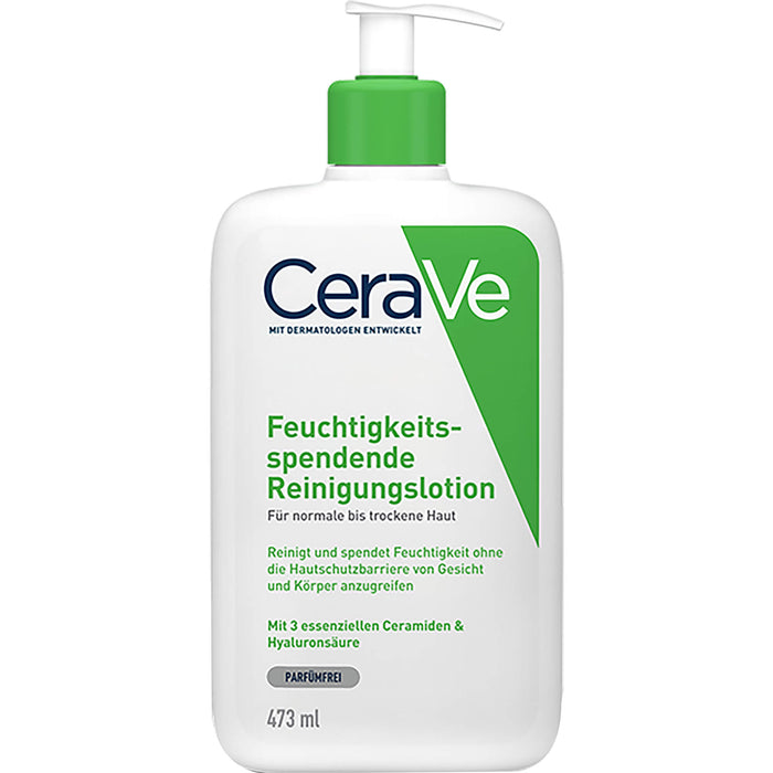 CeraVe feuchtigkeitsspendende Reinigungslotion parfümfrei, 473 ml Lotion