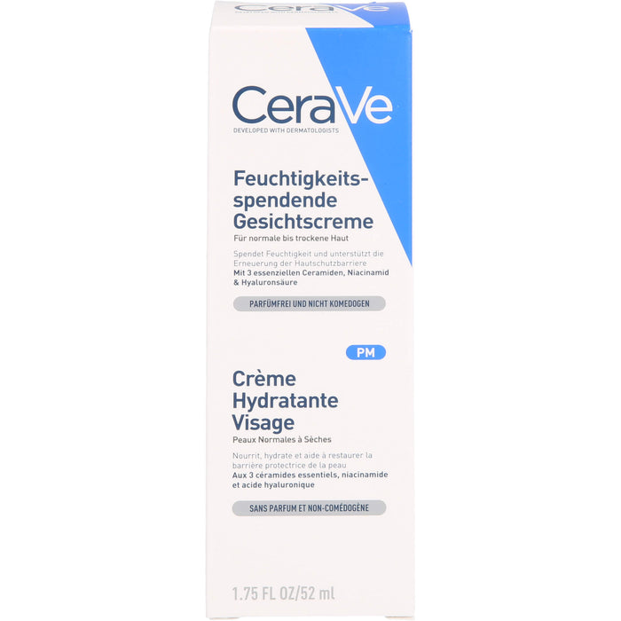 CeraVe feuchtigkeitsspendende Gesichtscreme, 52 ml Cream