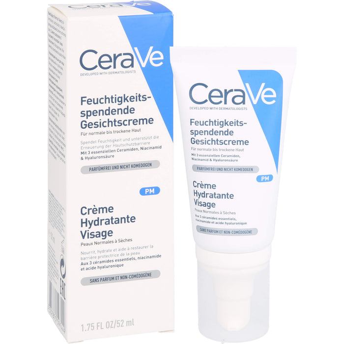 CeraVe feuchtigkeitsspendende Gesichtscreme, 52 ml Cream