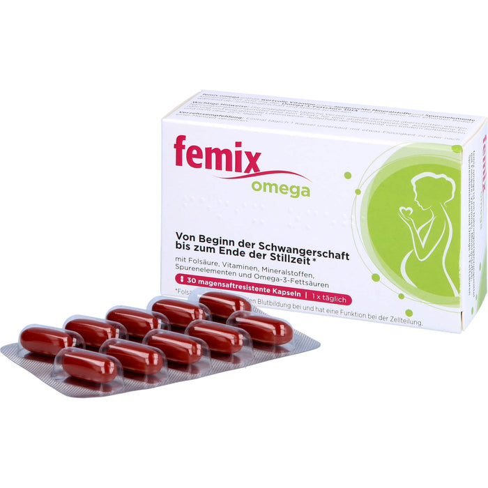 Femix Omega Kapseln Schwangerschaft & Stillzeit, 30 pc Capsules