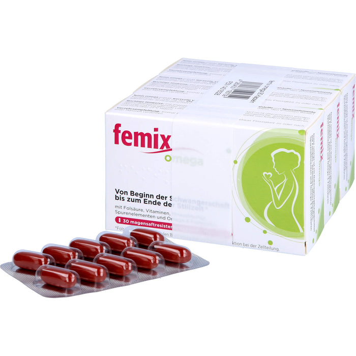 Femix Omega Kapseln Schwangerschaft & Stillzeit, 90 pcs. Capsules