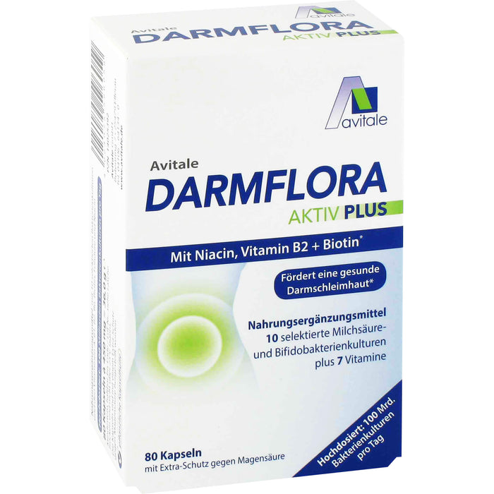 Darmflora Aktiv Plus 100 Mrd. Bakterien+7 Vitamine, 80 St KAP