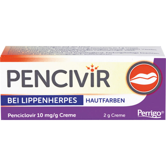 Pencivir hautfarben Creme bei Lippenherpes, 2 g Cream