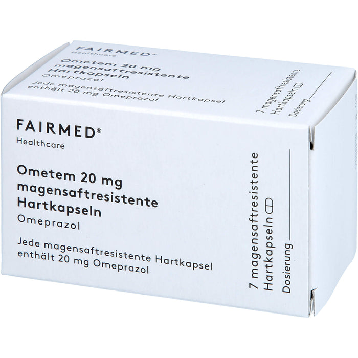 Ometem 20 mg Hartkapseln bei Sodbrennen, 7 St. Kapseln