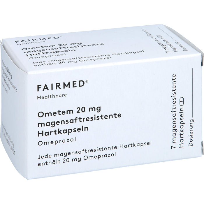 Ometem 20 mg Hartkapseln bei Sodbrennen, 7 pcs. Capsules