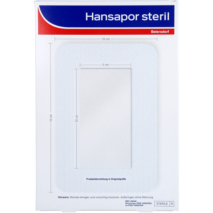 Hansapor steriler Wundverband für postoperative Wunden 10 x 15 cm 25Stk, 1 pc pansement