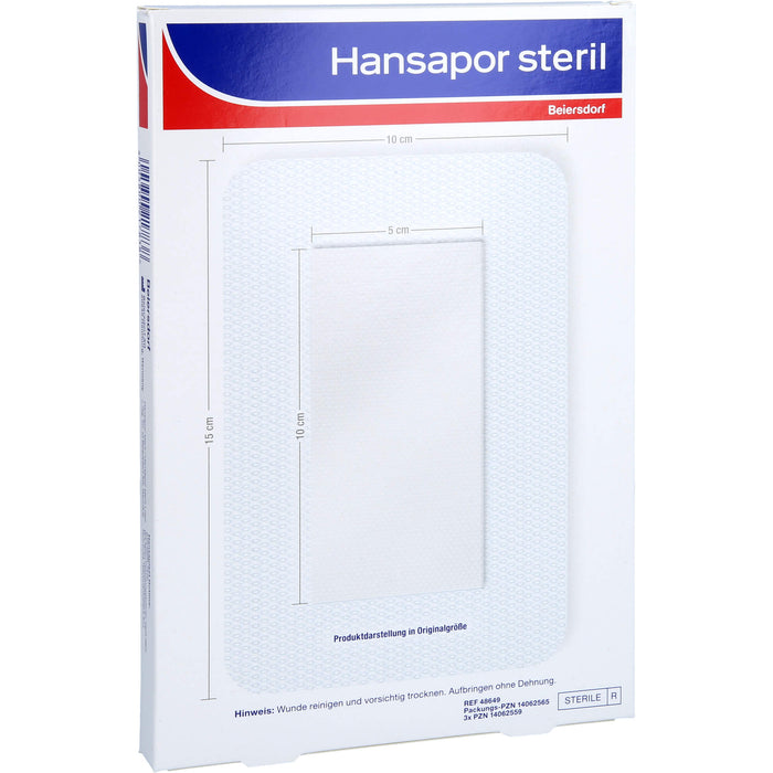 Hansapor steriler Wundverband für postoperative Wunden 10 x 15 cm 25Stk, 1 pc pansement