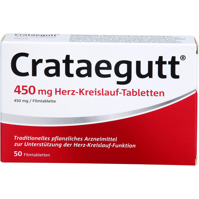 Crataegutt 450 mg Herz-Kreislauf-Tabletten, 50 St. Tabletten