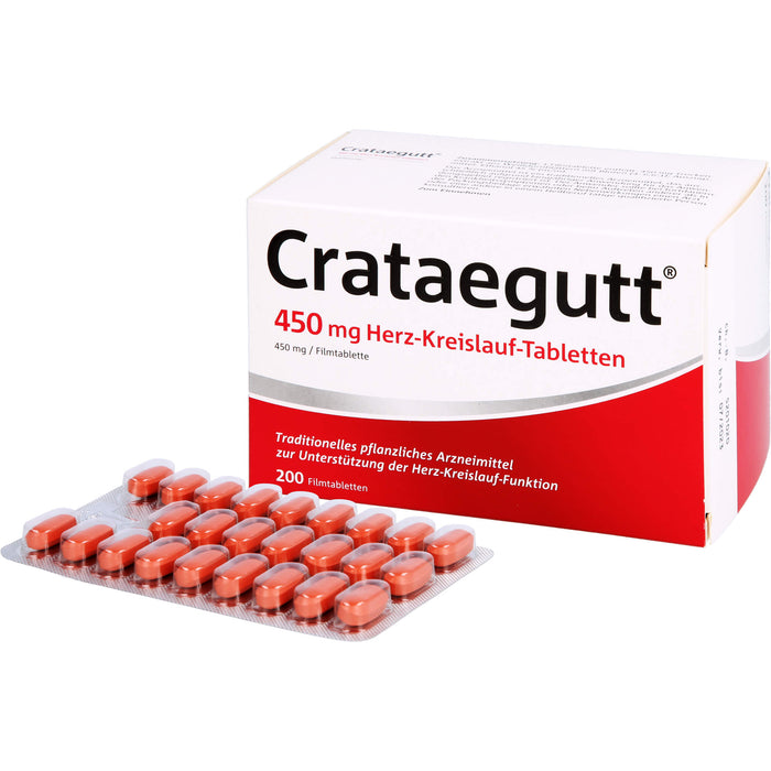 Crataegutt 450 mg Herz-Kreislauf-Tabletten, 200 St. Tabletten