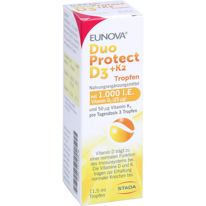 EUNOVA DuoProtect D3 + K2 Tropfen, 11.5 ml Lösung