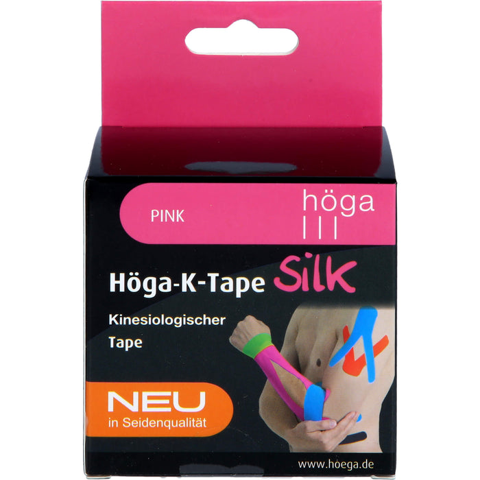 Höga-K-Tape Silk 5cmx5m pink KinesiologischerTape, 1 pcs. Patch