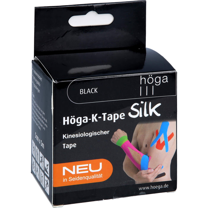 Höga-K-Tape Silk 5cmx5m black KinesiologischerTape, 1 pcs. Patch