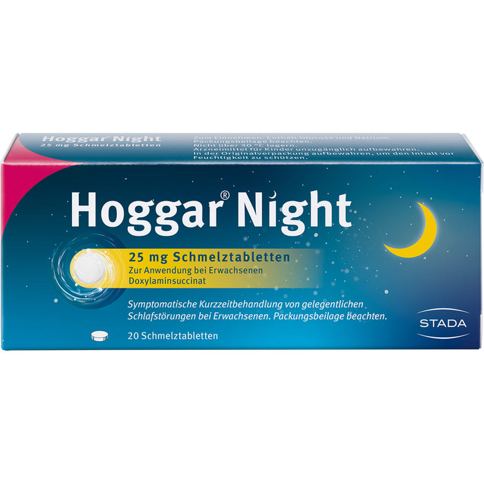 Hoggar Night 25 mg Schmelztabletten, 20 pc Tablettes