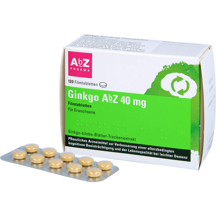 Ginkgo AbZ 40 mg Filmtabletten, 120 St FTA