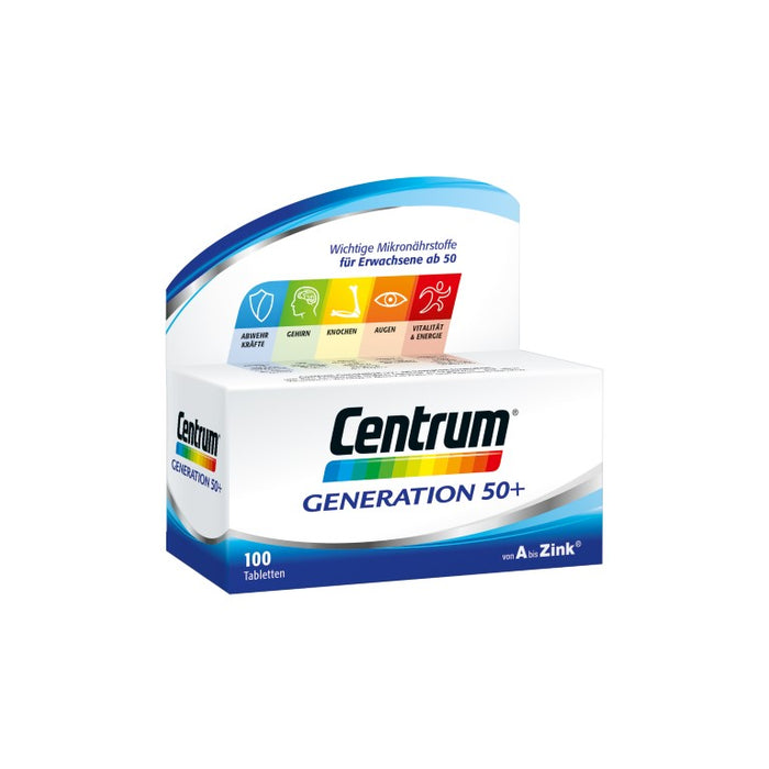 Centrum Generation 50+ Tabletten, 100 pc Tablettes