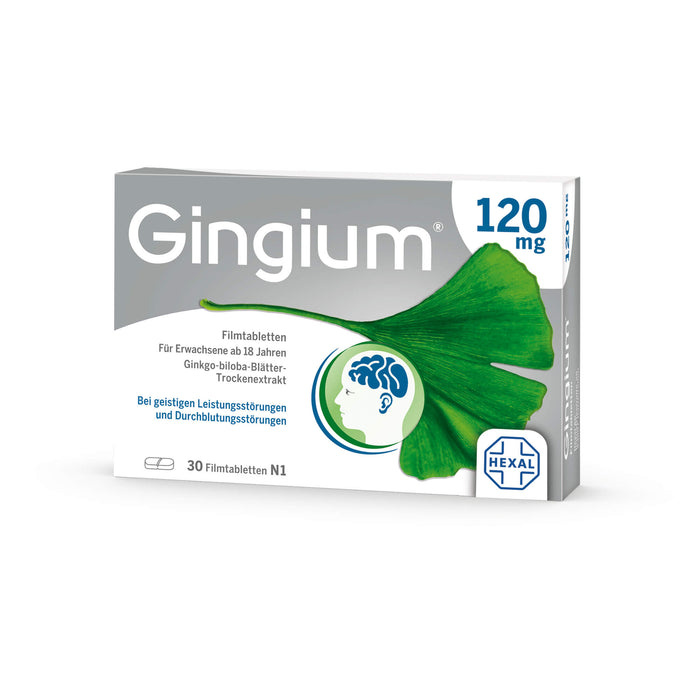 Gingium 120 mg Filmtabletten, 30 pcs. Tablets